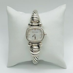 David Yurman Cable Watch With Diamonds